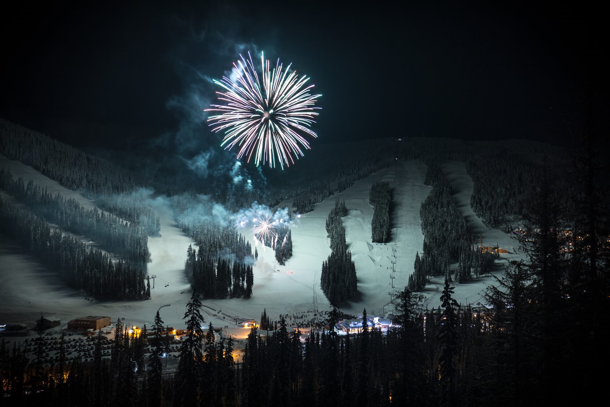 Fireworks to celebrate New Year's at Sun Peaks