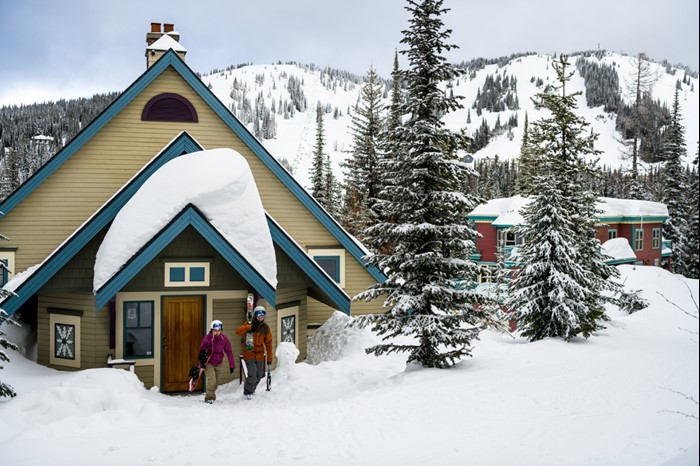Ski-in ski-out lodgings at British Columbia Ski Resort