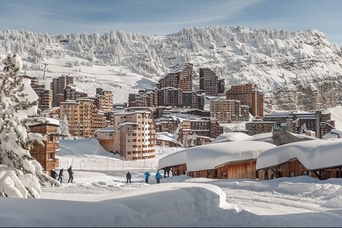 Ski village of Avoriaz in Les Portes du Soleil, France