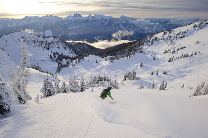 Skiing the biggest vertical in North America on Revelstoke