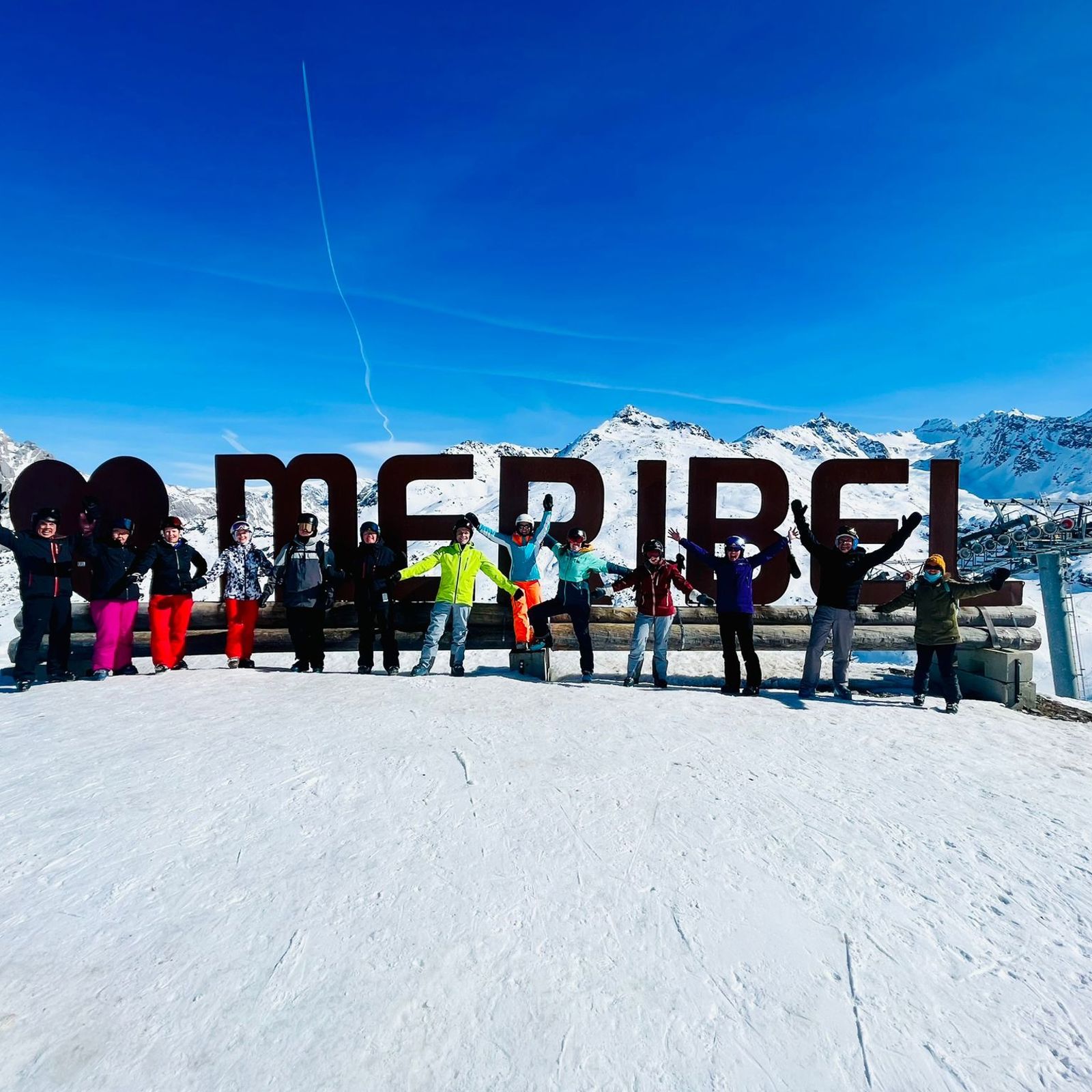 Meribel France sign