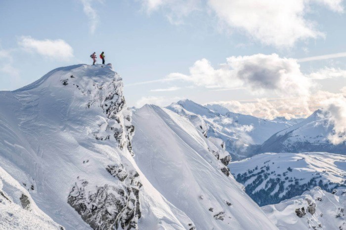 Two people on Whistler Mountain